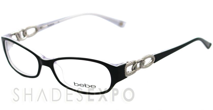 NEW Bebe Eyeglasses BB 5022 BLACK 002/JET BANGLES AUTH  