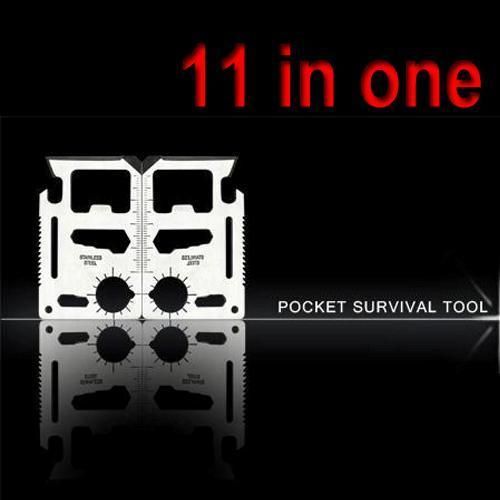   Stainless Pocket Survival Army Multi functional Sport Camp TOOL CARD