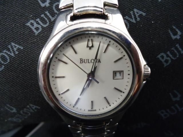 Bulova Women’s 96M000 Silver Analog Bracelet Watch with Original 