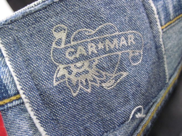 CAR MAR Denim Embroidered Floral Cropped Jeans Size 26  