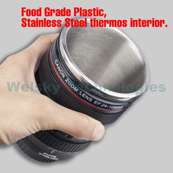 Canon lens Camera 24 105mm Hot/Cold Coffee Tea Cup Mug /Ashtray /Pen 