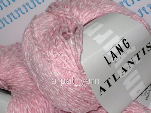 Lang Atlantis blend cotton Knitting Yarn Pink  