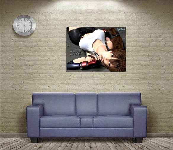 S164 Anime Final Fantasy Sexy 3D Tifa Lockheart POSTER  