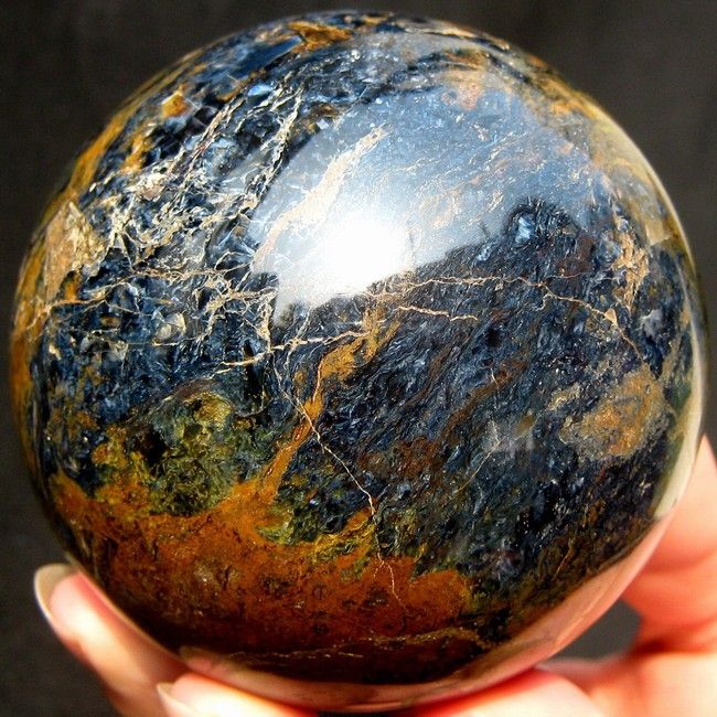 61mm Gem Pietersite Crystal Sphere/Ball pts61ie105  