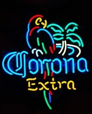 D92 corona parrot open Beer Bar Neon light sign store display 18*14 