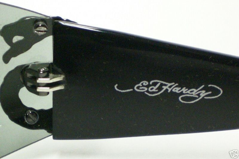 ED HARDY EHS 005 Black SNAKE SUNGLASSES EHS005 05  