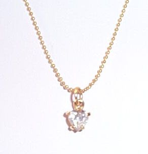 Heart Shaped Rhinestone Pendant Necklace by After Thoughts with 15 