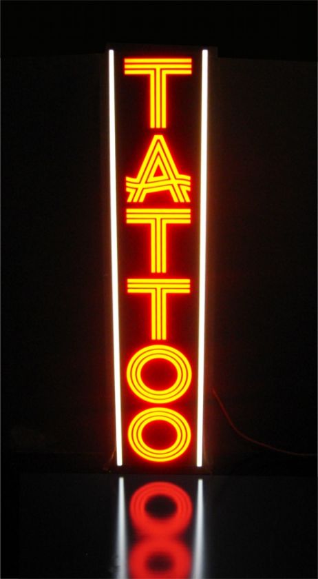 NEW Tattoo Parlor Light Box Business Sign Bright as Neon Body Piercing 