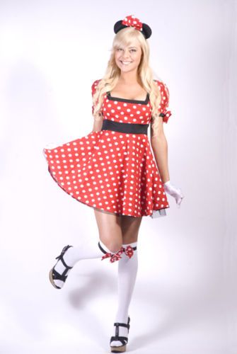 Costume Fancy Dress Halloween Minnie Mouse Medium 10 12  