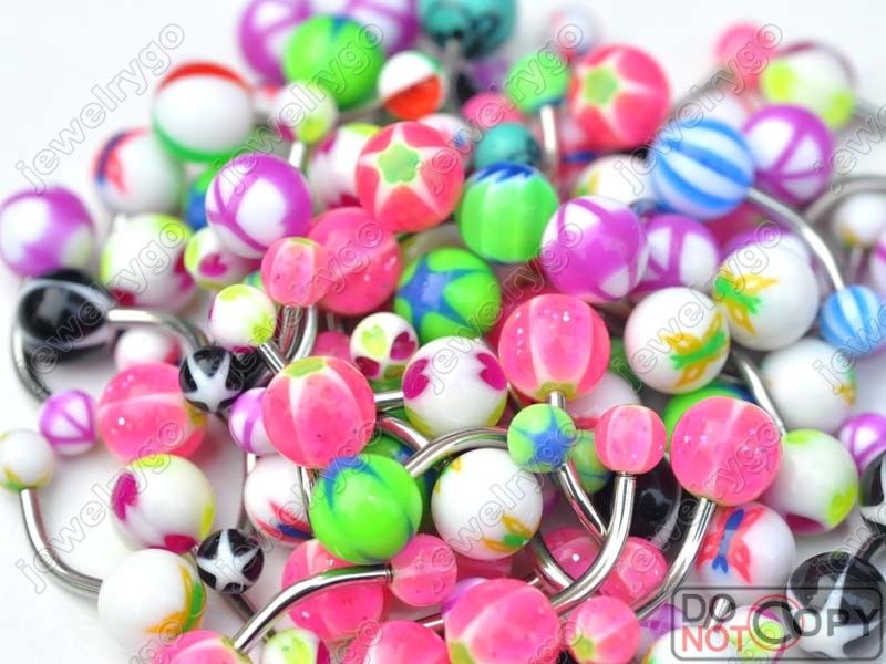 Wholesale 300pcs Tongue & Belly Button bar Rings free  