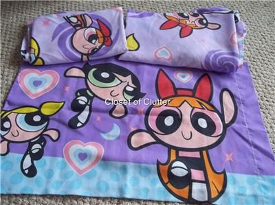 Powerpuff Girls Purple Twin 3 Piece Sheet Set