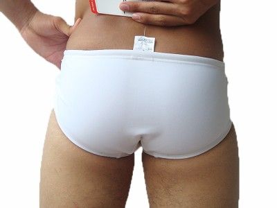 Speedo Mens Bikini Brief Swimsuit White Small 27 29  