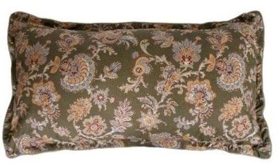 Dockers Canyon KING Brown tan teal Paisley Floral Sham  