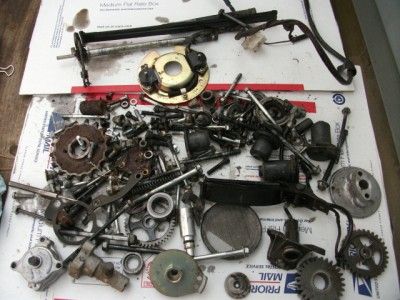 1981 Yamaha Maxim XJ 550 XJ550 engine left over parts  