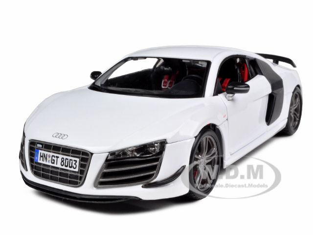 AUDI R8 GT WHITE 1/18 DIECAST MODEL CAR  