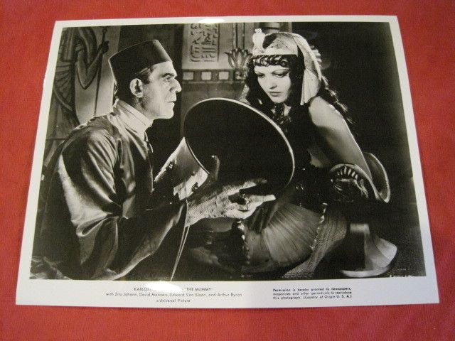 Boris Karloff & Zita Johann 1932 Photo The Mummy (Q)  