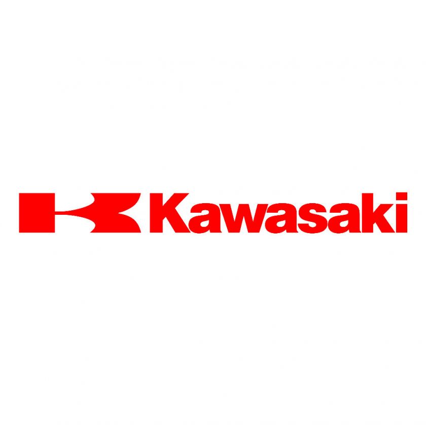 Kawasaki Logo decal sticker moto CHOOSE SIZE/COLOR/STYLE  