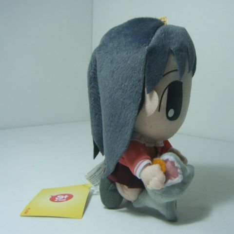 Azumanga Daioh Sakaki Feeding Neko Biting Cat Plush  