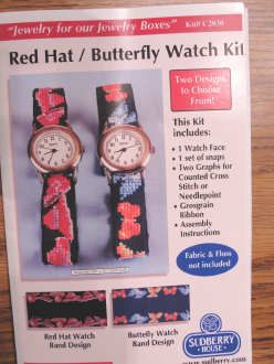 This Red Hat or Butterfly Watch Kit includes a watch face, a set of 