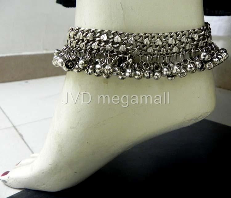 Kuchi Tribal Anklets PAYAL Bracelet Belly Dance Gypsy  