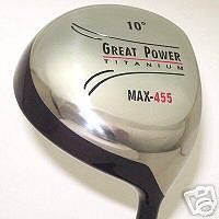 GREAT BIG POWER GOLF CLUB SQUARE FACE TI X DRIVER 460  