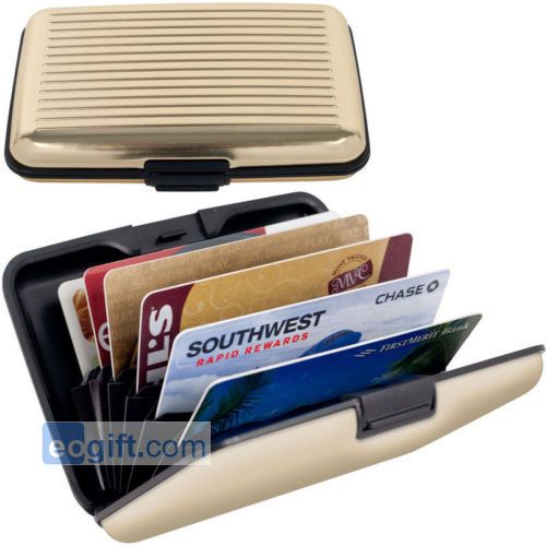 deluxe aluma wallet men women rfid blocking as seen on tv