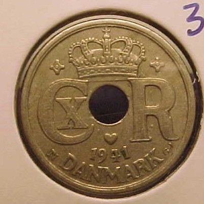 Denmark 10 Ore 1941 AU / UNC Km 822.2 NICE (pa355)  