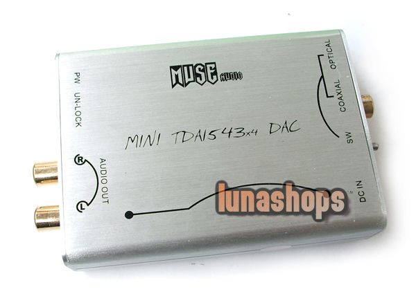 tda1543x4 DIR9001+4X TDA1543 parallel connect DAC Muse  