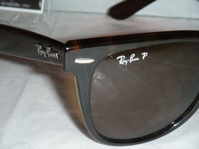 RAY BAN WAYFARER POLARIZED TORTOISE RB2140 902/57 50mm 805289126652 