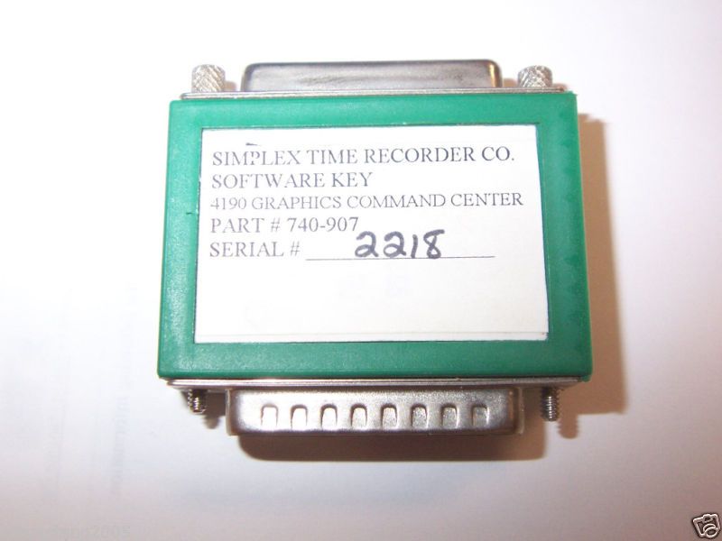 SIMPLEX 4190 SOFTWARE KEY 740 907 GRAPHICS COMMAND  