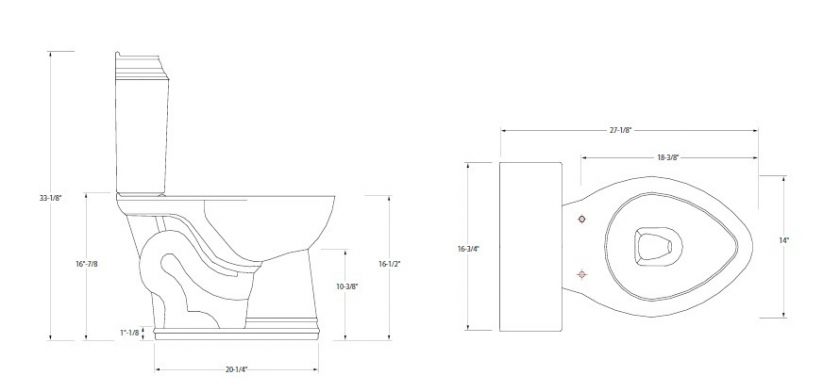 PREMIER ESSEN ELONGATE TOILET BOWL & TANK SET WHITE HIGH EFFICIENCY 1 