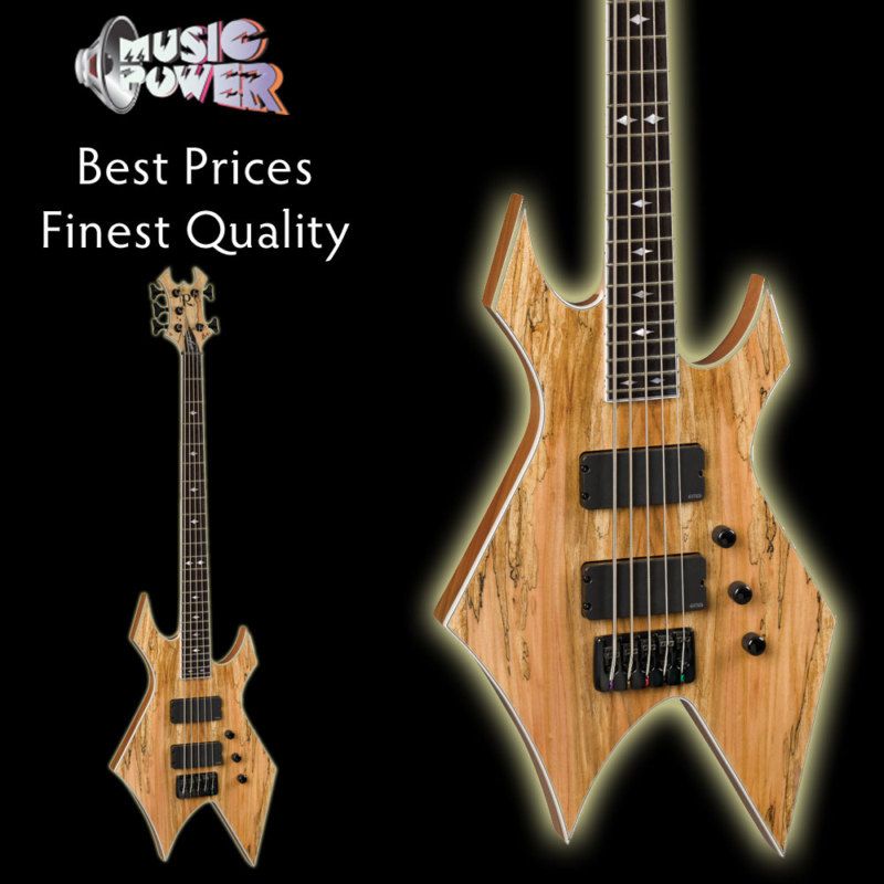   Gregoletto Warlock 5 String Bass Guitar Natural   Neck Through  