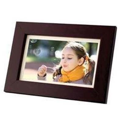 Coby DP700WD Digital Photo Frame 7 TFT LCD Wood Design  