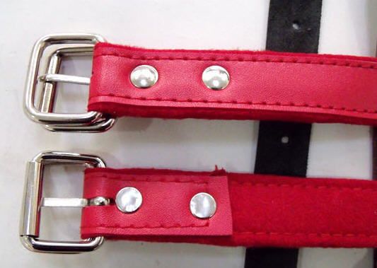 Red Leather Accordion Straps strap Harness Accordian  