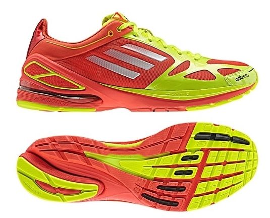 New Adidas F50. 2 Mens Running Shoes Trainers Yellow Orange Tennis 