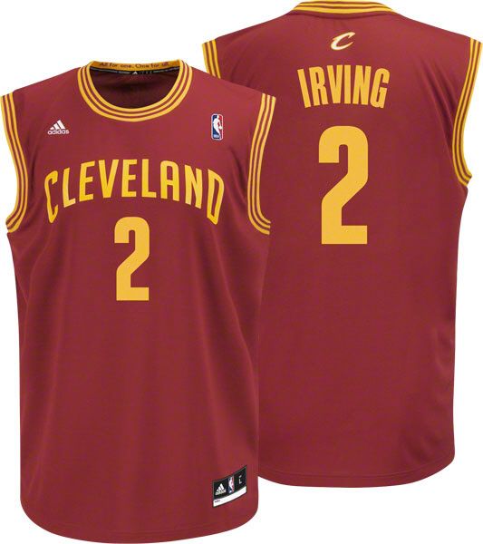 Kyrie Irving Jersey adidas Revolution 30 Dark Red #2 Cleveland 