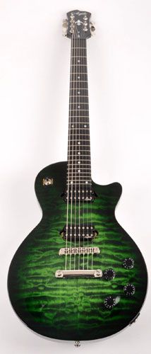 Agile AL 727 EB Tribal Green Baritone Scale Electric Guitar w/EGC 300 