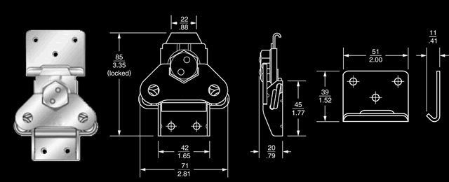 Photo Image not Actual Size, Refer to Measured Drawing Below for 