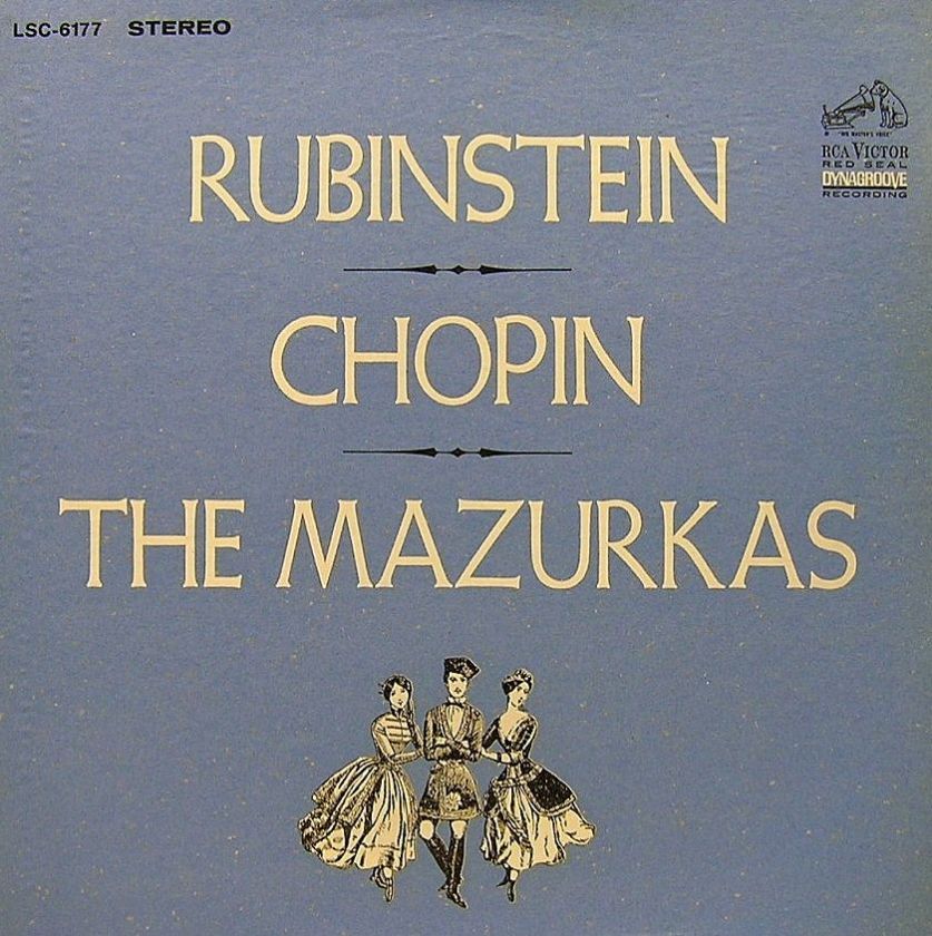 ARTUR RUBINSTEIN  CHOPIN  THE MAZURKAS, LSC 6177 3LP ST  