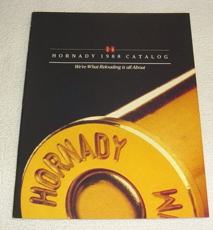 HORNADY 1988 CATALOG ammo bullet gun reloading shooting  