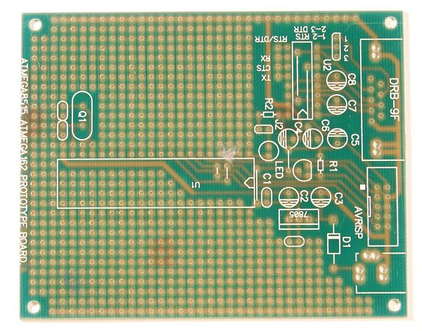 ATMEL AVR P40 8515 prototype board ATMEGA8515 ATMEGA162  