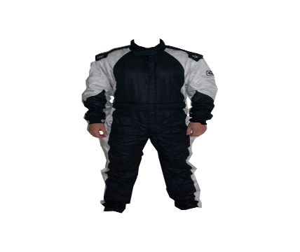 Silver Racing Suit Grid 1 Nomex Fire Rated SFI 3.2A/5 certified k1 