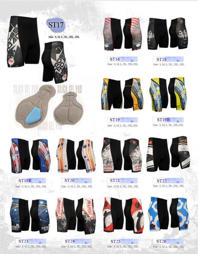 mens cycling bike tights SHORTS 12mm gel padded bicycle cyclist cycle 