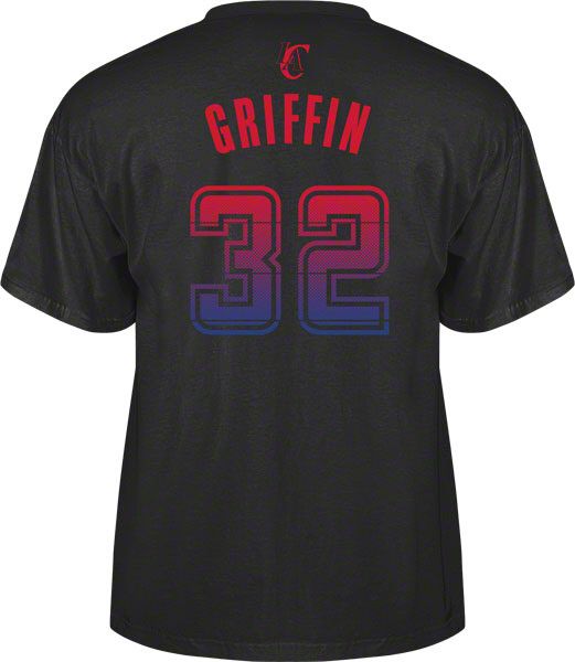 Blake Griffin adidas Vibe Black Name and Number Los Angeles Clippers T 