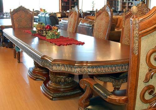 Piece Chestnut Dining Room Set  