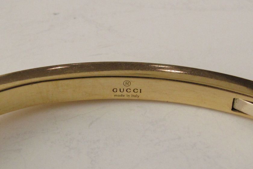 Gucci Vintage 18K 750 Gold Chiodo Nail Spike Bracelet  