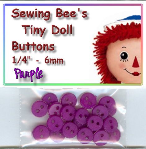 Doll Sewing clothes Buttons 1/4 ALL COLORS   PICK FROM  