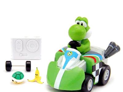 Yoshi Mini Desktop R/C Racing Car Remote Control OFFICIAL Nintendo 