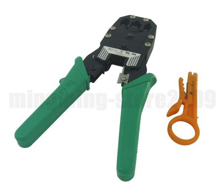 RJ45 RJ11 RJ12 Network Cable Tester Crimper + Plug #352  