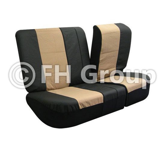 Leather Car Seat Covers One piece Bucket front covers and Rear split 